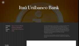 
							         Itau Unibanco Bank - Rodrigo Narciso								  
							    