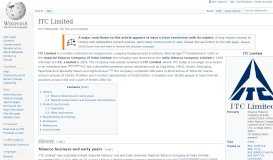 
							         ITC Limited - Wikipedia								  
							    
