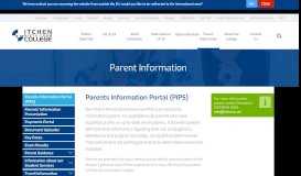 
							         Itchen College :: Parents Information Portal (PIPS)								  
							    