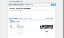 
							         itinerisonline.com at WI. Itineris Partner Portal - Website Informer								  
							    