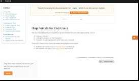 
							         iTop Portals for End-Users [iTop Documentation] - iTop Hub								  
							    