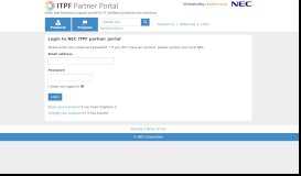 
							         ITPF Partner Portal								  
							    