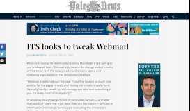 
							         ITS looks to tweak Webmail - Yale Daily News								  
							    
