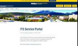 
							         ITS Service Portal | Information Technology Services								  
							    