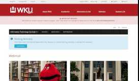
							         ITS - Webmail | Western Kentucky University								  
							    