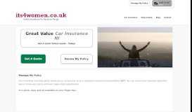 
							         Its4women.co.uk - Car Insurance Northern Ireland | Motor Insurance NI								  
							    
