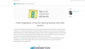 
							         ITSM Infographic: 8 Tips for Getting Started with Self-service ...								  
							    