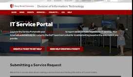 
							         ITSM (IT Service Management) | Division of Information Technology								  
							    
