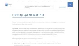 
							         ITSwisp speed test								  
							    