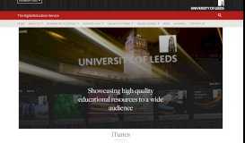 
							         iTunes - The Digital Education Service - University of Leeds								  
							    