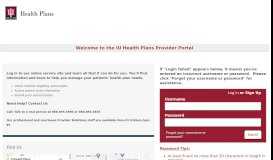 
							         IU Health Plans - Provider Portal - Healthx								  
							    