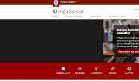 
							         IU High School: Indiana University								  
							    
