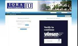
							         IU Learning Management System: Login to the site - Iqra University								  
							    