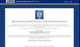 
							         Ivanhoe Primary School - My Booklist								  
							    