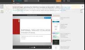 
							         IVC Student Portal 2009 - SlideShare								  
							    