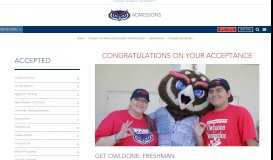 
							         I've Been Accepted - FAU								  
							    