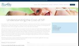 
							         IVF Prices - Blue Sky Fertility								  
							    