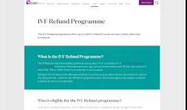 
							         IVF Refund Programme UK - CARE Fertility								  
							    