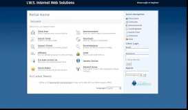 
							         I.W.S. Internet Web Solutions - Portal Home								  
							    