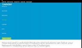 
							         ixia How Ixia and LiveAction products and solutions can solve your ...								  
							    