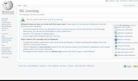 
							         IXL Learning - Wikipedia								  
							    