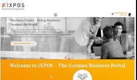 
							         iXPOS 2018 - Your Business in Germany								  
							    