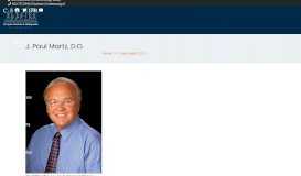 
							         J. Paul Martz, D.O. | Spine Specialist - Center For Sports Medicine ...								  
							    
