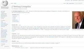 
							         J. Sterling Livingston - Wikipedia								  
							    