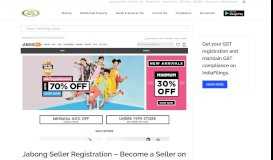 
							         Jabong Seller Registration - Become a Seller on Jabong - IndiaFilings ...								  
							    