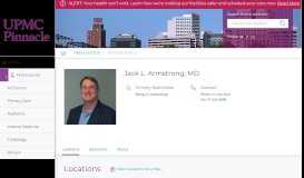 
							         Jack L. Armstrong | Find a Doctor | UPMC Pinnacle								  
							    