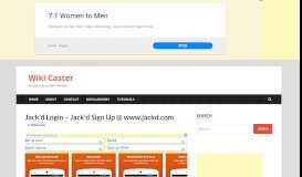 
							         Jack'd Login - Jack'd Sign Up @ www.jackd.com - Wiki Caster								  
							    