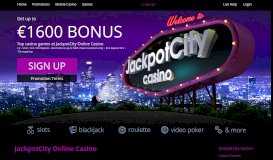 
							         JackpotCity Casino | The finest casino entertainment online								  
							    