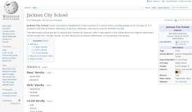 
							         Jackson City School - Wikipedia								  
							    