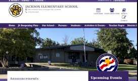 
							         Jackson Elementary School - Home								  
							    