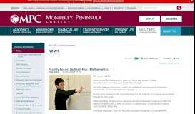 
							         Jackson Hsu (Mathematics) - Monterey Peninsula College								  
							    