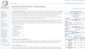 
							         Jackson School District (New Jersey) - Wikipedia								  
							    