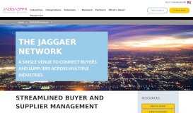 
							         Jaggaer Network - easily connect with buyers and suppliers worldwide								  
							    