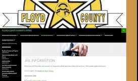 
							         JAIL INFORMATION | FLOYD COUNTY SHERIFF'S OFFICE								  
							    