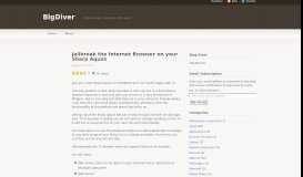 
							         Jailbreak the Internet Browser on your Sharp Aquos | BigDiver								  
							    