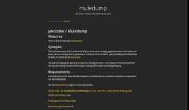 
							         Jakcodex / Muledump | muledump - Jakcodex on Github Pages!								  
							    