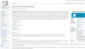 
							         Jamaica Stock Exchange - Wikipedia								  
							    