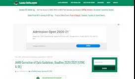 
							         JAMB Correction of Data Guidelines for UTME / DE Students 2019/2020								  
							    