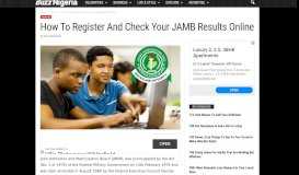 
							         JAMB Result Checker: How to Register and Check Your Result Online								  
							    