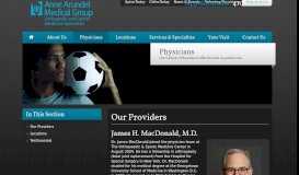 
							         James H. MacDonald, M.D. - Our Providers - Orthopedic and Sports ...								  
							    