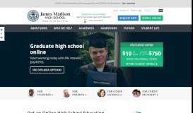 
							         James Madison High School: Online High School - Classes for Diploma								  
							    