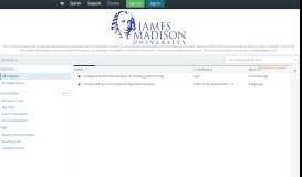 
							         James Madison University - OSF								  
							    