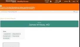 
							         James Moss | Edward-Elmhurst Health								  
							    