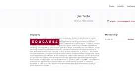 
							         James Yucha | EDUCAUSE								  
							    