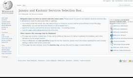 
							         Jammu and Kashmir Services Selection Board - Wikipedia								  
							    