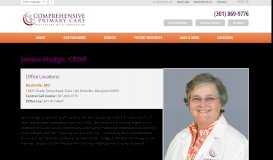 
							         Janice Hodge, CRNP - Comprehensive Primary Care								  
							    